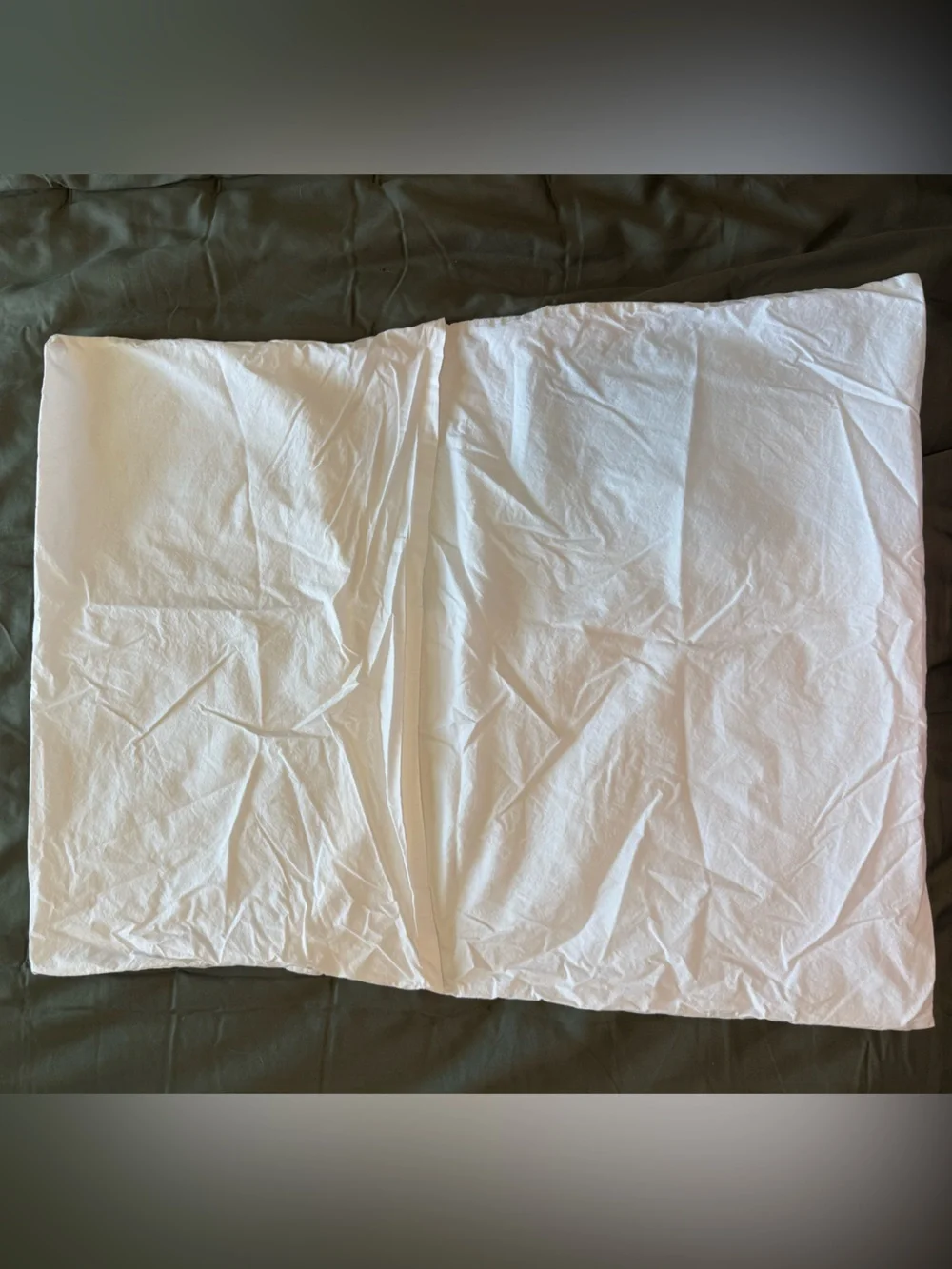 Quince Organic Cotton White Queen Pillow Sham Cover Pillowcase (1)